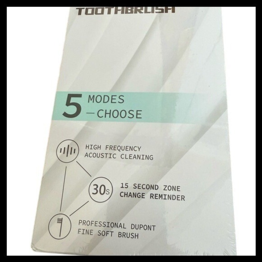 NWOT Sonic Cleaning Electric Toothbrush 5 Modes High Frequency Dupont